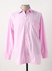 Chemise manches longues rose MARVELIS pour homme seconde vue