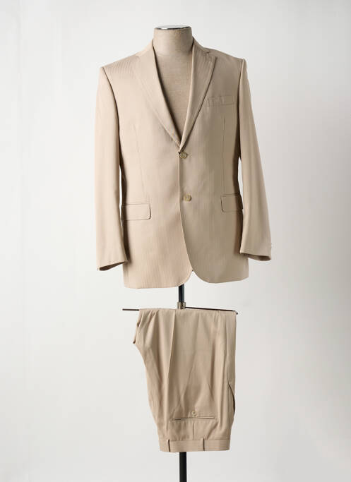 Costume de ville finition intérieure doublure satiné beige IZAC homme