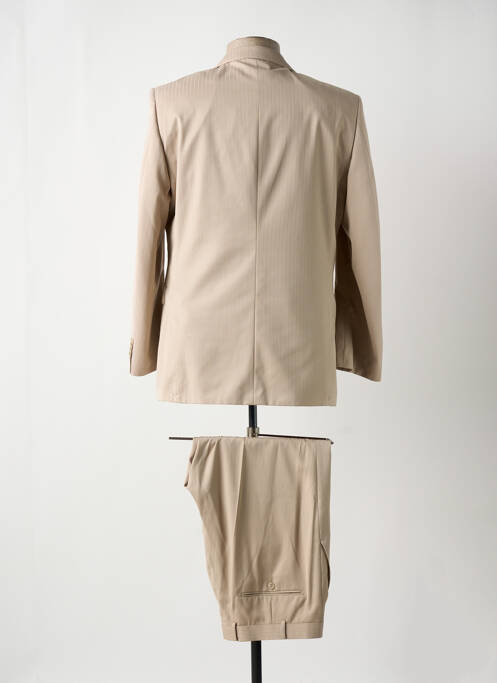 Costume de ville finition intérieure doublure satiné beige IZAC homme