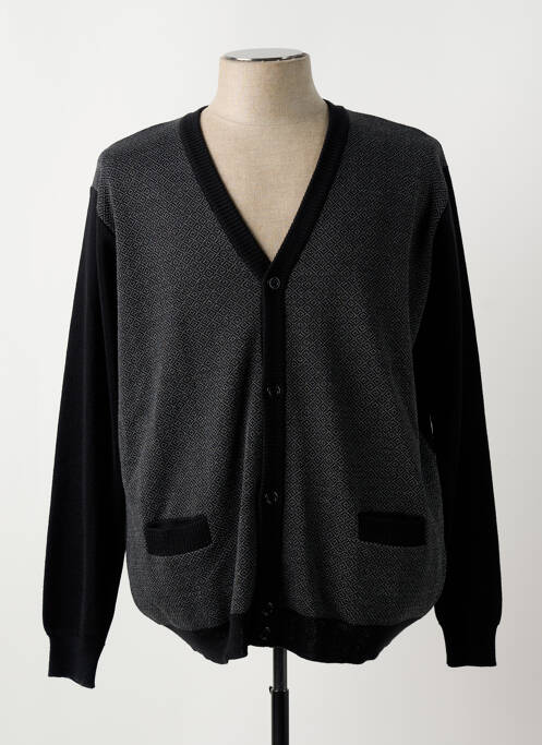 Gilet manches longues noir I.ODENA pour homme