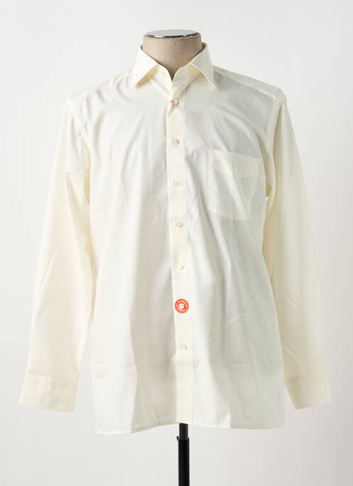 Chemise manches longues jaune OLYMP pour homme