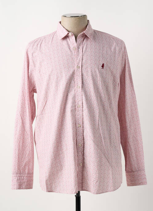 Chemise manches longues rouge MCS pour homme