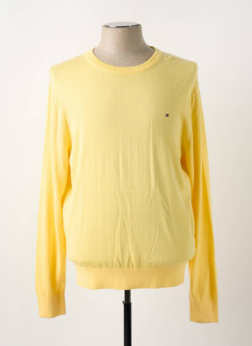 Pull stretch manches longues jaune TOMMY HILFIGER homme
