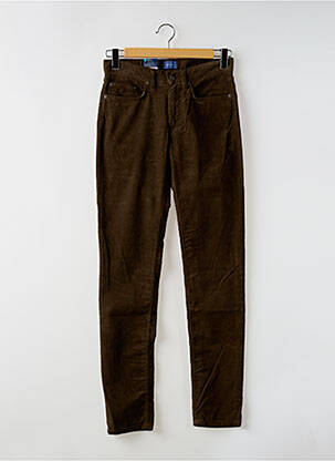 Pantalon slim stretch taille normale marron GANT homme