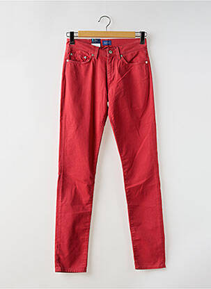 Pantalon slim tissage popeline taille normale rouge GANT homme