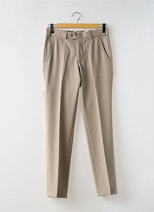 Pantalon chino poches taille normale beige MEYER homme