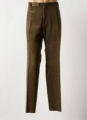 Pantalon droit tissage velours taille normale vert COSSERAT homme