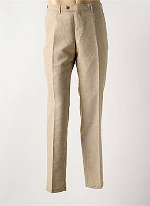 Pantalon chino fermeture zippée sous rabat boutonné taille normale beige DIGEL femme