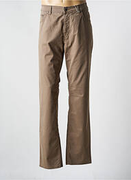 Pantalon slim tissage popeline taille normale marron PIONEER homme