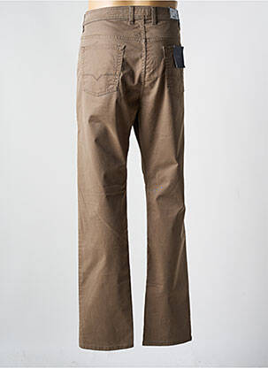 Pantalon slim tissage popeline taille normale marron PIONEER homme