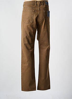 Jeans coupe slim stretch taille normale marron PIONIER homme