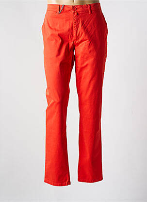 Pantalon chino tissage popeline taille normale orange GENTLEMAN FARMER homme