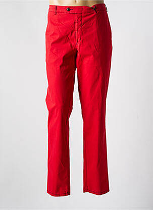 Pantalon chino tissage popeline taille normale rouge MMX homme