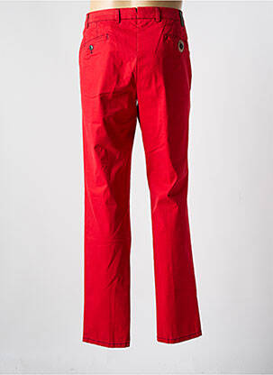 Pantalon chino tissage popeline taille normale rouge MMX homme