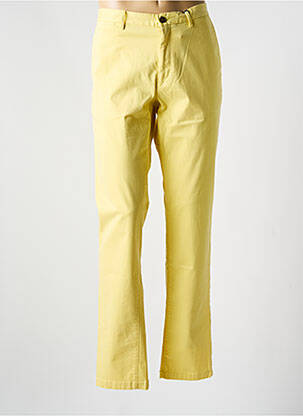 Pantalon chino tissage popeline taille normale jaune TOMMY HILFIGER homme