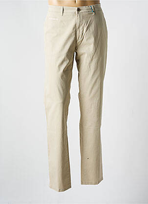 Pantalon chino tissage popeline taille basse beige PIONEER homme