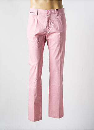 Pantalon chino fermeture zippée sous rabat avec crochet taille basse rose TOMMY HILFIGER homme