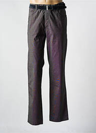Pantalon chino tissage chiné taille normale gris PIONIER homme