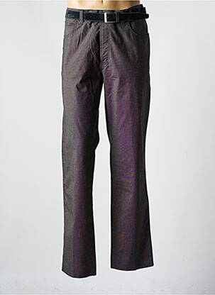 Pantalon chino tissage chiné taille normale gris PIONIER homme