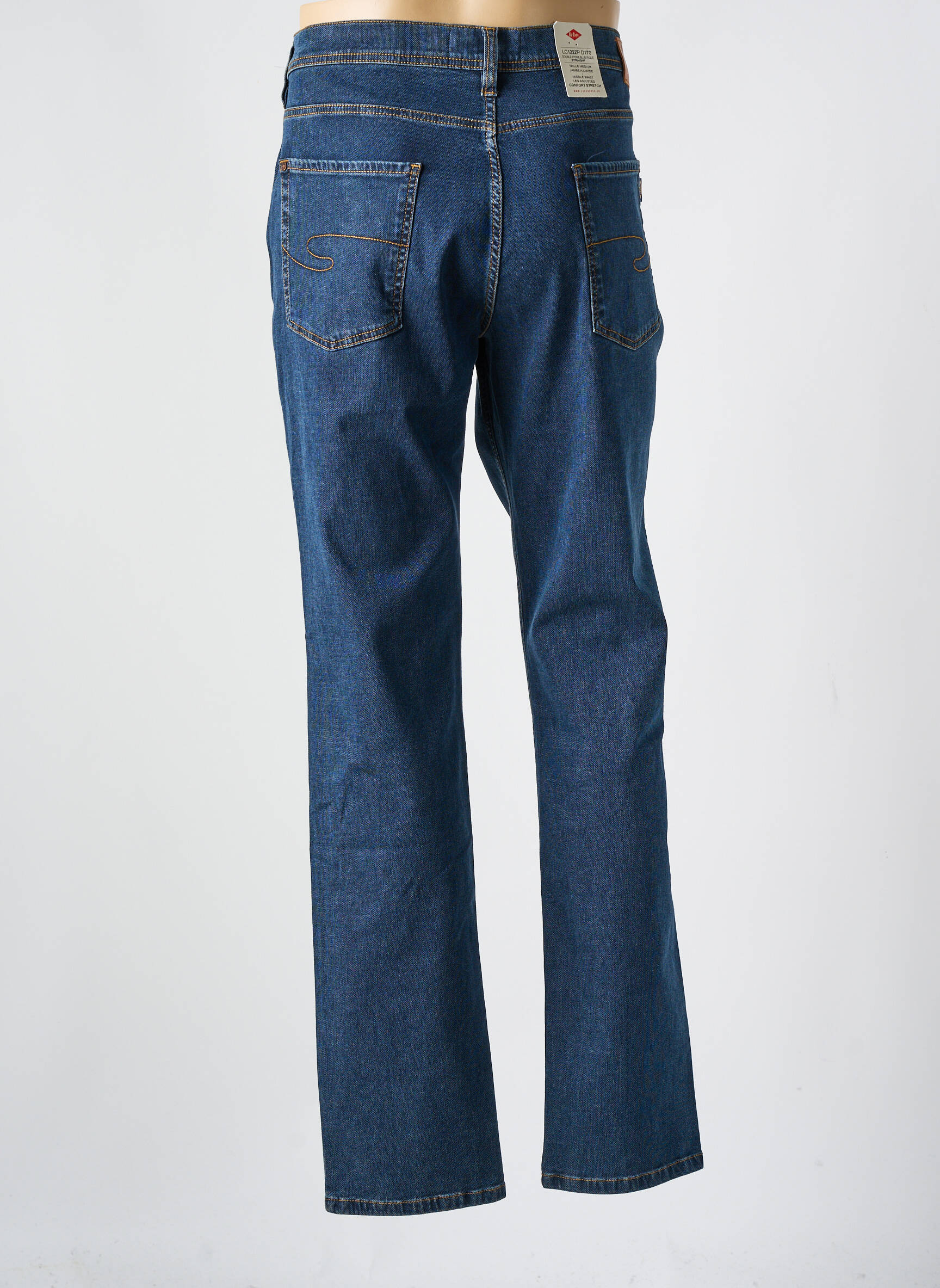 Jeans coupe slim stretch taille normale bleu LEE COOPER homme