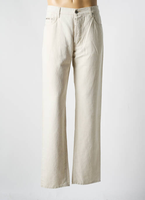 Jeans coupe droite beige LEE COOPER pour homme