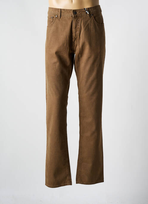 Jeans coupe slim marron PIONIER pour homme