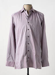 Chemise manches longues coupe droite violet OLYMP homme