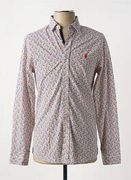 Chemise manches longues imprimé fantaisie blanc MCS homme