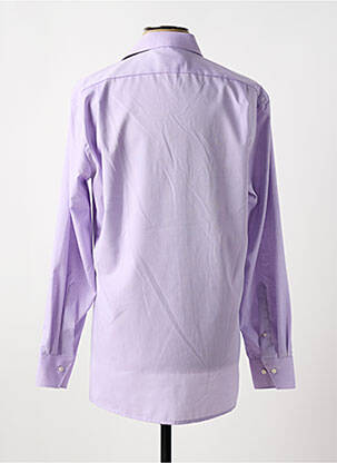 Chemise manches longues coupe droite violet MARVELIS homme