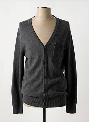 Gilet manches longues col v gris MEXX homme