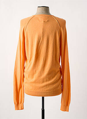 Pull col rond manches longues orange MCS homme