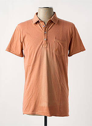 Polo coupe cintrée manches courtes orange MCS homme