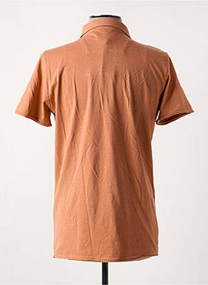 Polo coupe cintrée manches courtes orange MCS homme