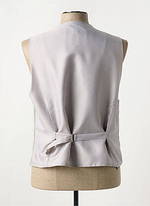 Gilet sans manche effet matière satinée gris VIRTUOSE homme
