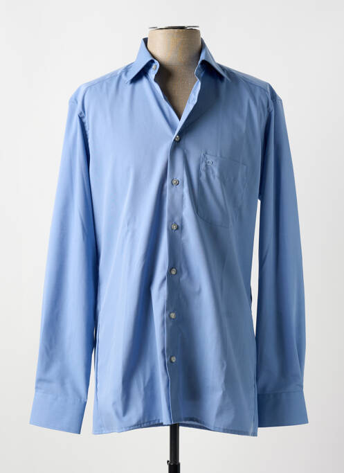 Chemise manches longues bleu OLYMP pour homme