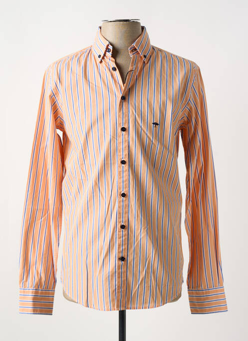 Chemise manches longues orange FYNCH-HATTON pour homme