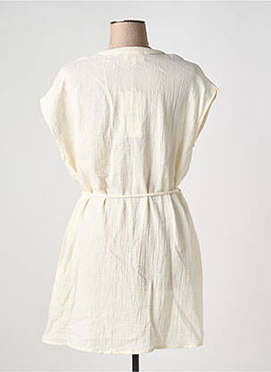 Robe courte manches courtes manches courtes beige GRACE & MILA femme