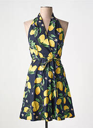 Robe courte manches courtes manches courtes noir GRACE & MILA femme