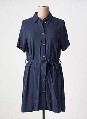 Robe courte manches courtes manches courtes bleu GRACE & MILA femme