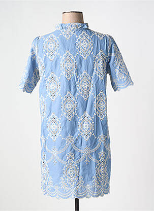 Robe courte manches courtes manches courtes bleu IT HIPPIE femme