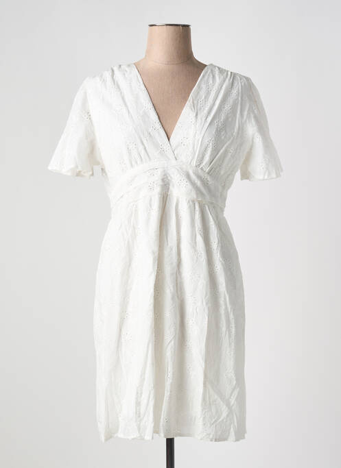 Robe courte blanc LILI & LALA pour femme