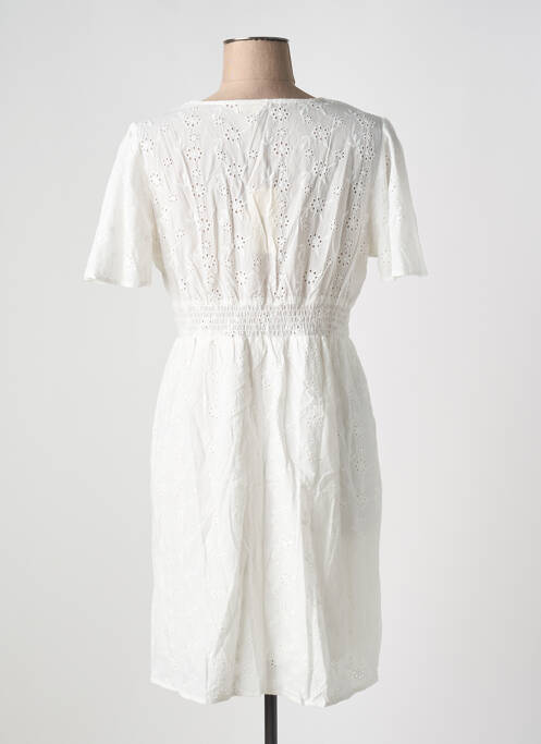 Robe courte blanc LILI & LALA pour femme