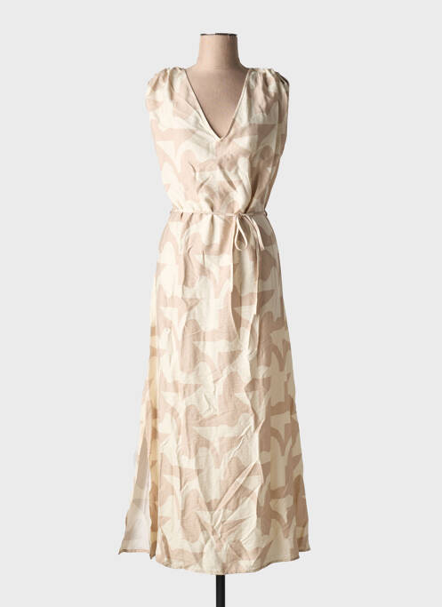 Robe longue beige GRACE & MILA pour femme