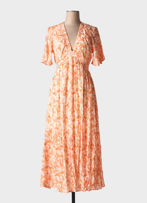 Robe longue orange LILI & LALA pour femme