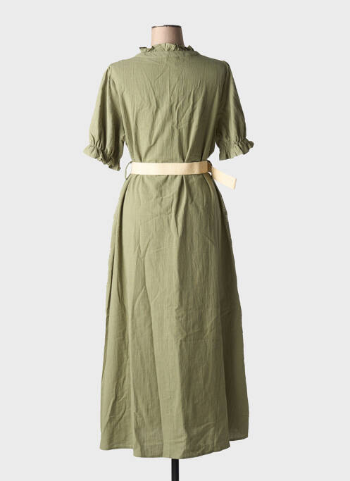 Robe longue vert LILI & LALA pour femme