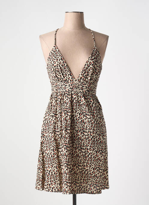 Robe mi-longue beige LILI & LALA pour femme