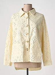 Veste casual coupe droite jaune INSPIRATION STUDIO femme