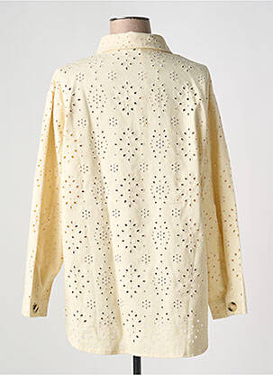 Veste casual coupe droite jaune INSPIRATION STUDIO femme