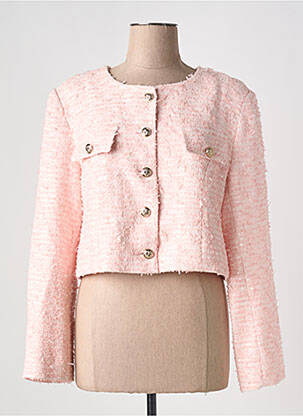 Veste casual col rond rose CHOKLATE femme