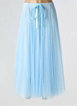 Jupe longue coupe droite bleu CHOKLATE femme